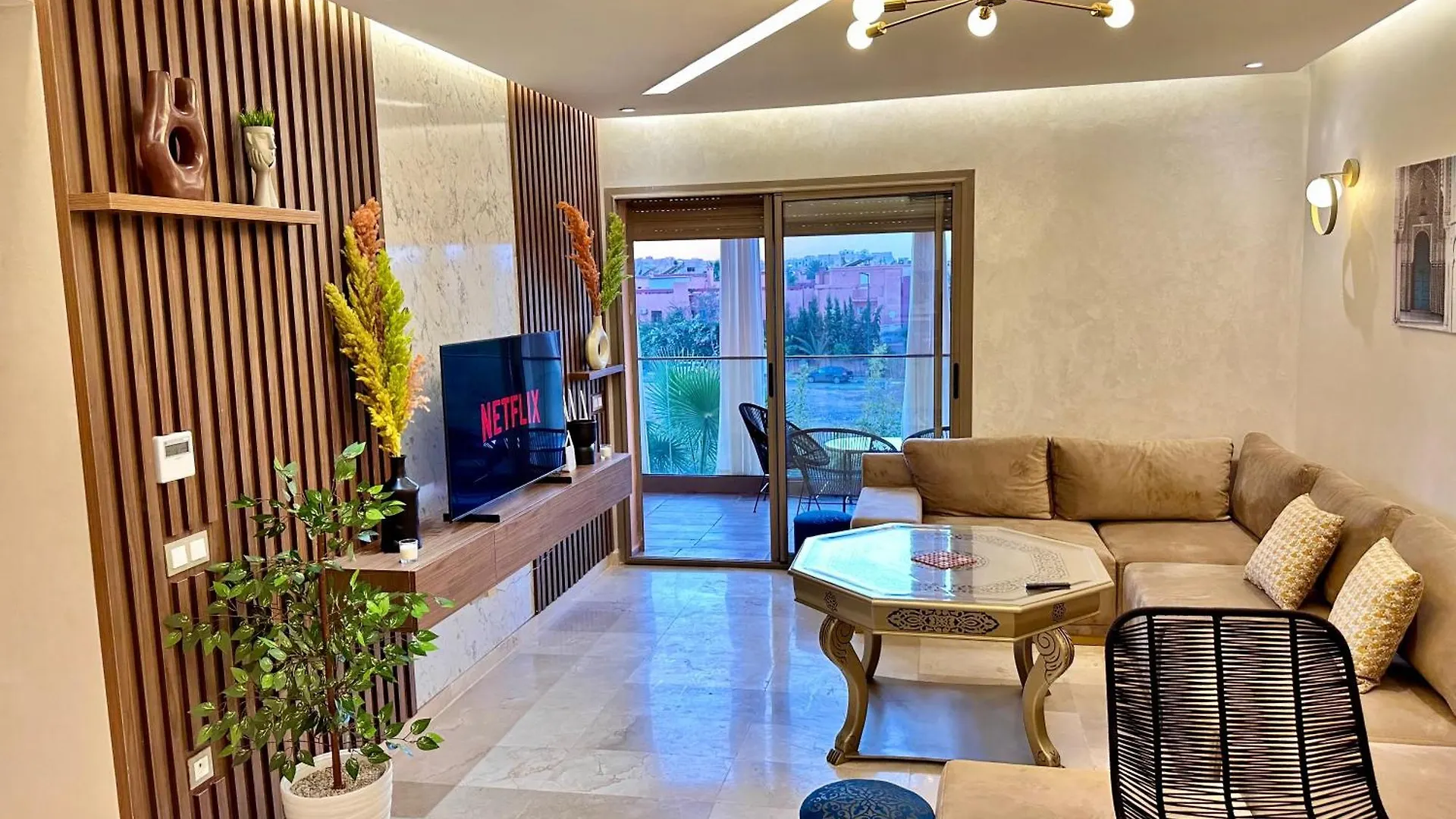 Pearl Garden Appart 2 Chambres Luxe Cosy Moderne 마라케시 0*,  모로코